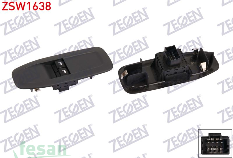 ZSW1638 ANAHTAR CAM İND/KAL PEUGEOT 208 I 2012> 8F