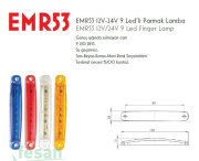 EMR 53S PARMAK LAMBA 9LEDLİ SARI