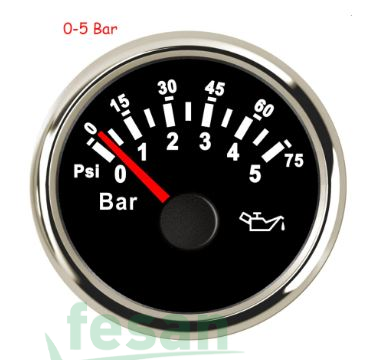 SIMGA 052MM-ELK05BAR 24V YAĞ SAATİ ELEKTRİKLİ 0-5