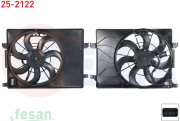 25-2122 FAN MOTORU HYUNDAI İX35 1.6 GDİ 2010> REZİSTANSLI DAVLUMBAZLI SU RADYATÖRÜ