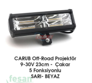 4203311 9-30V OFF ROAD 23CM ÇAKAR 5 FONKSİYONLU SARI-BEYAZ