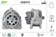 VALEO 439475 12V Ş DİNAMOSU RENAULT CLİO II MEGANE II 110AHM