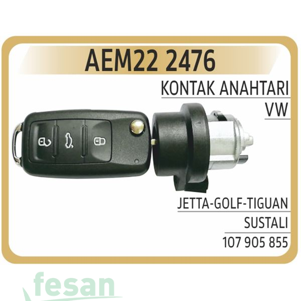 22 2476 KONTAK ANAHTARI VW JETTA GOLF TİGUAN SUSTALI