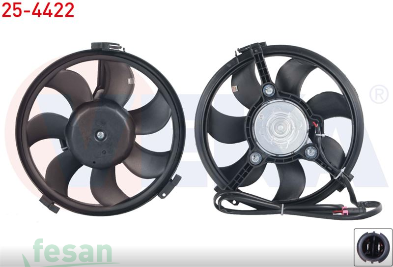25-4422 12V FAN VW PASSAT KLİMALI 1997-2004 7KANAT