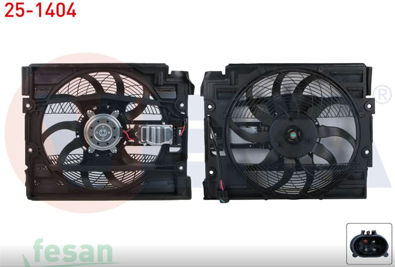 25-1404 12V FAN MOTORU BMW 5SERİ 3FİŞLİ E39 5.20İ 5.23İ 5.25İ TDS 5.28İ 5.30İ 5.40İ AC  1998-2003 TEKLİ