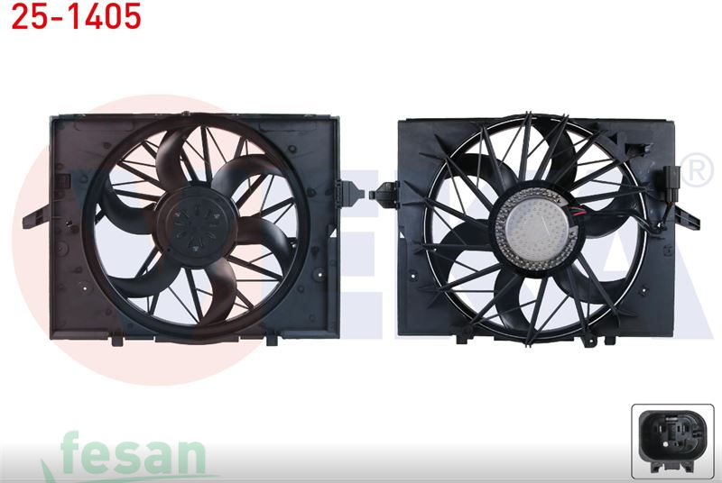 25-1405 12V FAN MOTORU BMW 5SERİ E60 5.20İ 5.25İ 5.30İ AC MT 2003-2010 TEKLİ