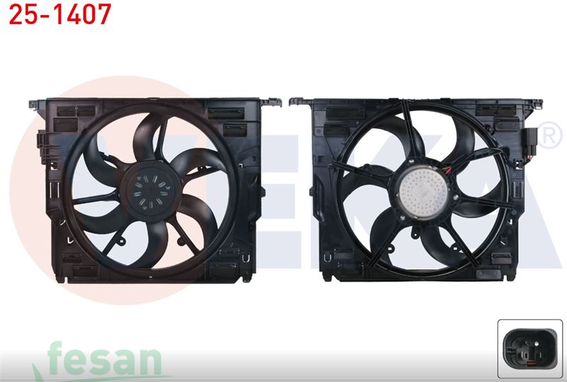 25-1407 12V FAN MOTORU BMW 5SERİ F10 5.20D 5.25D XDRİVE 5.30D 2010 400W TEKLİ