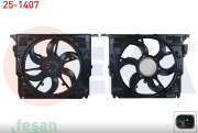 25-1407 12V FAN MOTORU BMW 5SERİ F10 5.20D 5.25D XDRİVE 5.30D 2010 400W TEKLİ