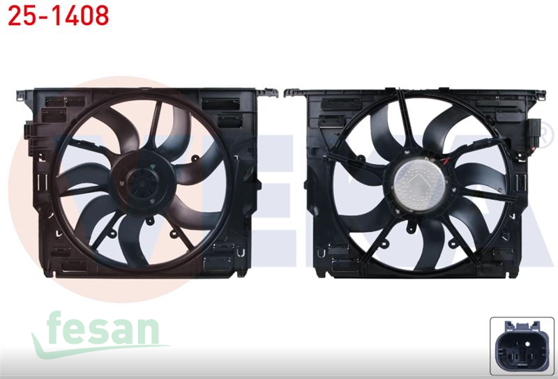 25-1408 12V FAN MOTORU BMW 5SERİ F10 5.20D M-T 5.25D XDRİVE 5.30D 2010 F12 6.40İ M-T 2011 7SERİ F01 F02 F03