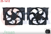25-1412 12V FAN MOTORU BMW 3SERİ F30 3.16 3.18 3 3.20D XDRİVE 3.20İ 3.28İ A-T 11-1 SERİ F20 F21 1.16İ 1.18İ F22 F87 220 D A-T 13- 400W TEKLİ