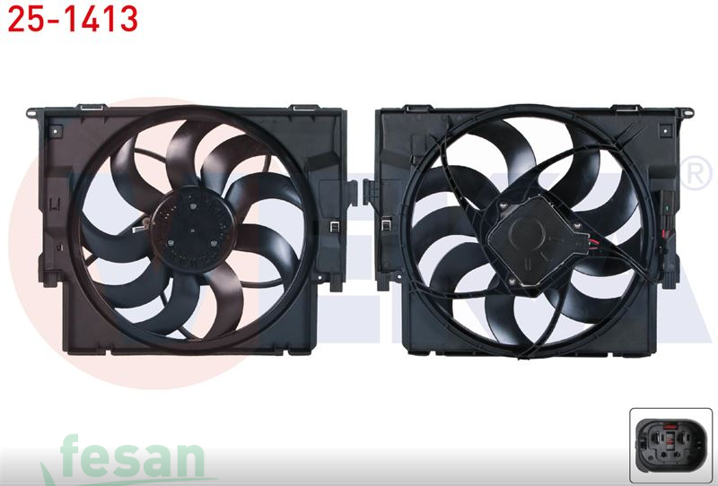 25-1413 12V FAN MOTORU BMW 3SERİ F30 3.16 3.18 3.20D XDRİVE 3.20İ 3.28İ 2011 1SERİ F20 F21 1.16İ 1.18İ