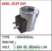 2C29 24V BOBİN UNİVERSAL İÇ 23MM