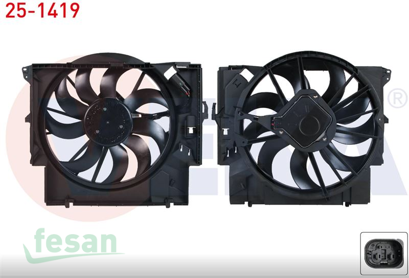 25-1419 12V FAN MOTORU BMW X1 E84 1.6İ 1.8İ 2.0D 2.0D XRİVE 2011 E89 2.0İ 2010 3SERİ 3.35Xİ 2005-2011