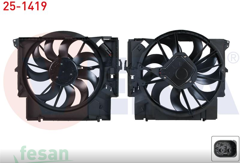 25-1419 12V FAN MOTORU BMW X1 E84 1.6İ 1.8İ 2.0D 2.0D XRİVE 2011 E89 2.0İ 2010 3SERİ 3.35Xİ 2005-2011