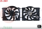 25-2801 12V FAN MOTORU MERCEDES S SERİSİ 3.20 3.20 CDİ S350 S400 CDİ S500 S600 1998-2005 TEKLİ