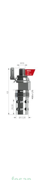 SVAC 9002 12V ISITMA BUJİSİ MAZOTLU 20 3MM
