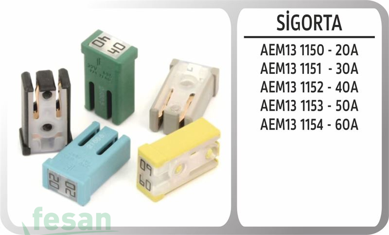 13 1153 OLUKLU AYAKLI M TİP SİGORTA 30 AMPER FORD CUSTOM