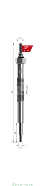 SVAC SV071  000  23V ISITMA BUJİSİ MİTSUBİSHİ CANTER