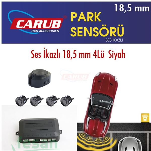 0015918 PARK SENSÖRÜ BUZERLİ 18.5MM SİYAH SİYAH