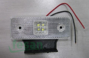 L0030B 12V SİDE MARKER LEDLİ AYAKLI BEYAZ TAS 003B