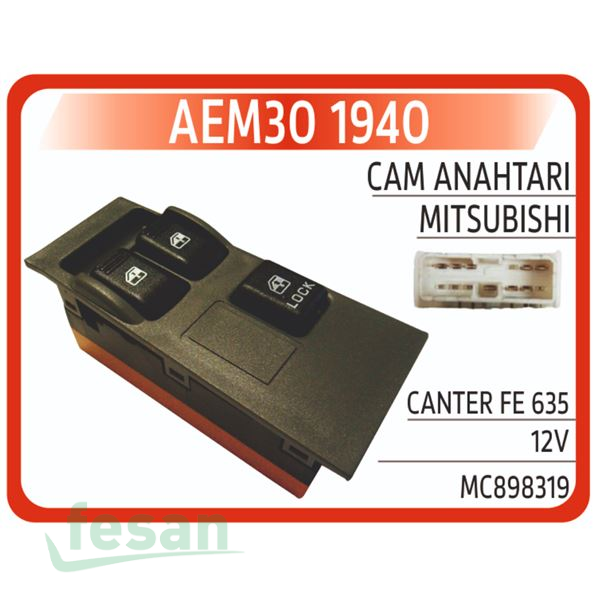 AN1940 ANAHTAR CAM İND/KAL MİTSİBİSHİ CANTER FE635 1999-2007 L 12V