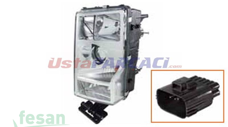 AYFAR 506002 FAR VOLVO FH16 VERSİYON II 2003-2008 SOL MANUEL DİKDÖRTGEN SOKET