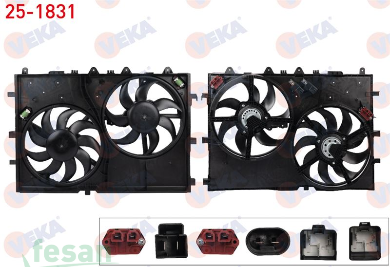 25-1831 12V FAN MOTORU FİAT DUCATO 2.2JTD 2021> KOMPLE