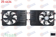25-4434 12V FAN MOTORU VW POLO 1.4 2009> TEKLİ DAVLUMBAZLI SU KLİMA
