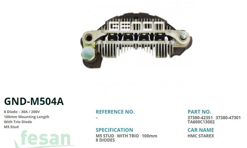 GENON GND M504A MITSUBİSHİ DİOT TABLASI PARTNER BERLİNGO KAPASİTÖRLÜ İKAZLI