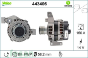 VALEO 443406 12V ŞARJ DİNAMOSU FORD MONDEO IV 2.0 2.0 ECOBOST 2010-2016 VOLVO S60 II 2.0T 2010-2015 V60 V70 XC60 SUV 150AHM 2010-2017