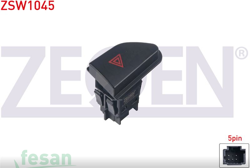 ZSW1045 ANAHTAR 4LÜ FLAŞÖR MEGANE III CAPTUR CLIO IV III