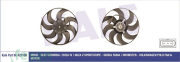 421100 12V FAN MOTORU SEAT CORDOBA IBIZA IV SKODA FABİA ROOMSTER VW POLO 300W 390MM