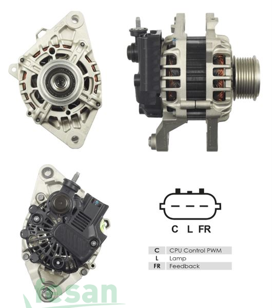 VALEO DLA8940 12V ALTERNATÖR HYUNDAI H1 II 2.5 KAMYONET 2012> H100 PORTER KİA BONGO 2012> DFM-L-C UÇ 90AHM