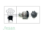 LUCAS LEA 0591 MARELLİ 12V ŞARJ DİNAMOSU FORD FOCUS 1.8DTCİ 1.6 ZETEC