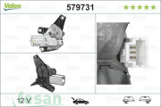 VALEO 579731 12V SİLGEÇ MOTORU ARKA MB VİVARO TRAF NİSSAN PRİMASTER
