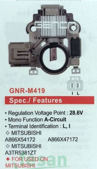 GENON M419 MİTSUBİSHİ 24V KONJEKTÖR TGBATRIS  L I