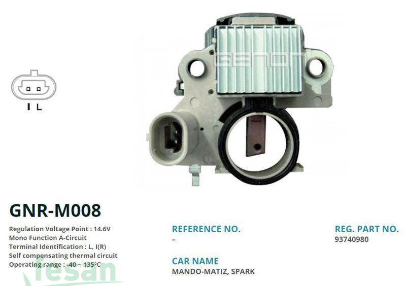 GENON GNR M008 MİTSUBİSHİ 12V KONJEKTÖR DAEWOO HYUNDAİ ATOS CHEVROLET SPARK L-I R