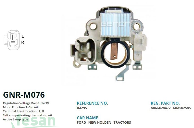 GENON GNR M076 MİTSUBİSHİ 12V KONJEKTÖR CLARK FORKLİFT L-R
