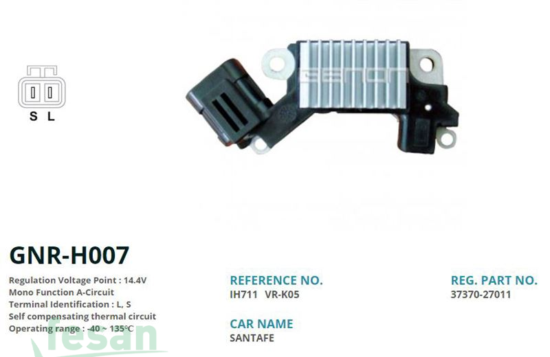 GENON GNR H007 HİTACHİ 12V KONJEKTÖR HYUNDAİ SANTA FE TUCSON 2.0-2.2CRDİ L-S