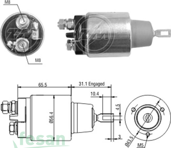 ZM 3773 BOSCH 12V MARŞ OTOMATİĞİ VOLVO S50-S70-S80 V70