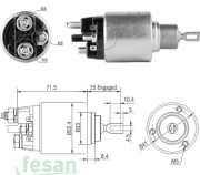 ZM 7382 BOSCH 12V MARŞ OTOMATİĞİ MERCEDES BENZ SPRİNTER 311CDİ 415CDİ 515CDİ