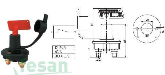 AKSA 06-004 DEVRE KESİCİ HELLA TİP ISIYA DAYANIKLI X