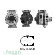 ASR-A0069 BOSCH 12V ŞARJ DİNAMOSU FORD TRANSİT CITROEN JUMPER 2.2 HDİ 2012> 150AHM