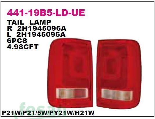 441-19B5L-LD-UE STOP LAMBASI VW AMAROK SOL 2010>