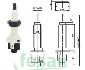 AKSA 08-007 FREN MÜŞÜRÜ M 131 PLASTİK