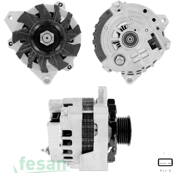 DELCO DLA3612 12V ALTERNATÖR CHEVROLET 100AHM BUICK PL-IG-S UC KASNAK 6 KANAL