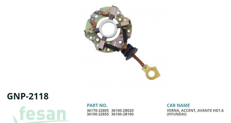 GENON GNP 2118 MANDO MARŞ KÖMÜR YUVASI HYUNDAI İ20 İ30 KİA CEED 1.4-1.6 BENZİNLİ