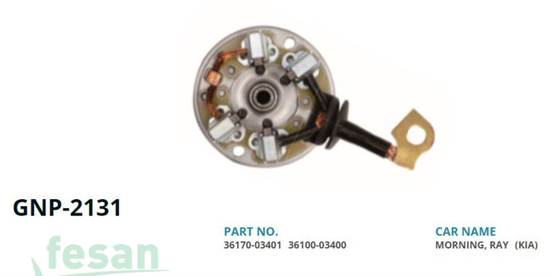 GENON GNP 2131 VALEO MARŞ KÖMÜR YUVASI HYUNDAİ İ10 İ20 1.2 KİA PİCANTO RİO III 1.0-1.2-1.25