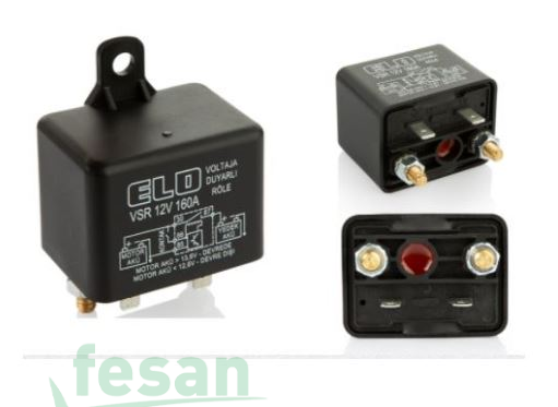 ELO 201.019.011 12V RÖLE AKÜ UYARICI 160 AHM GERİLME DUYARLI MARİN TİPİ