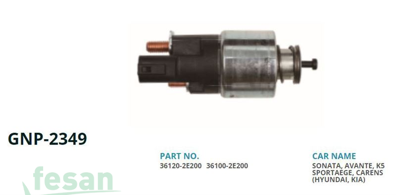 GENON GNP 2349 VALEO 12V MARŞ OTOMATİĞİ HYUNDAI İ40 İX35 2.0GDİ SONATA TUCSON KİA SPORTAGE CARENS CERATO